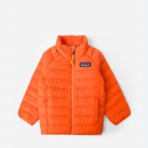 Patagonia 3T Baby Down Sweater Jacket 3T Orange Yellow Puffy Puffer Coat